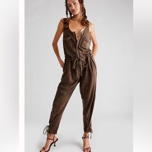 Free people women Billie Coveralls romper jumpsuit size S